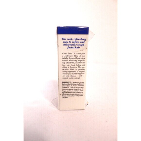 Cremo Cooling Beard Oil 1 fl oz Iced Citron & Driftwood Barber Grade NWB - Picture 3 of 8